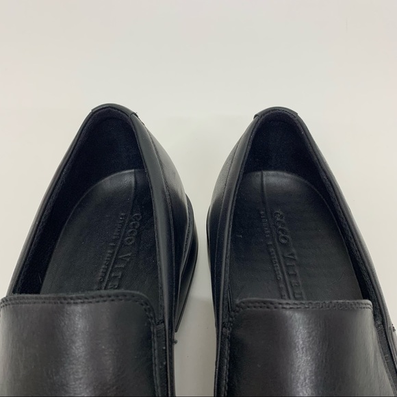 ECCO Vitrus Men’s Solid Black Slip On Rounded Almond Toe Loafers Size EU46 US 12 - Picture 13 of 15